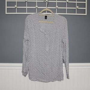 Pattern Long Sleeve Blouse